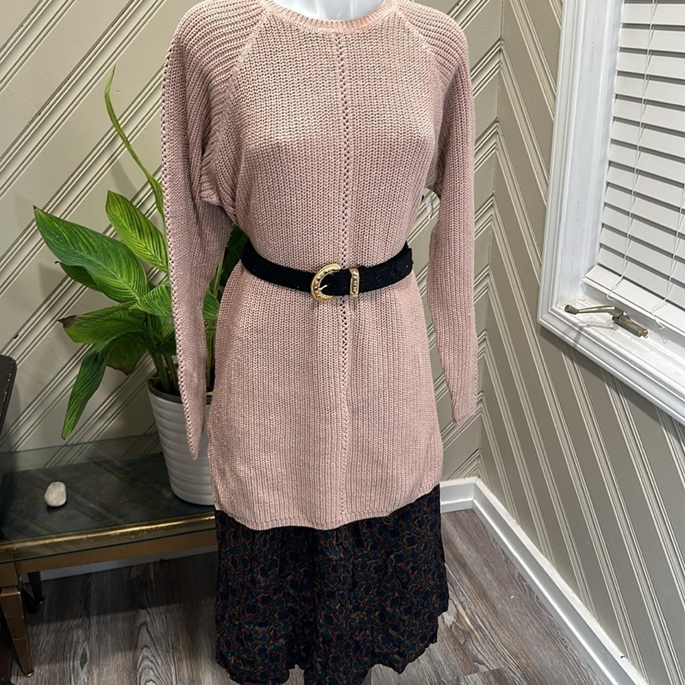 Vintage Crew Neck Boyfriend Style Sweater Size Medium